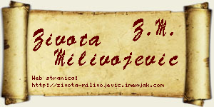Života Milivojević vizit kartica
